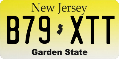 NJ license plate B79XTT