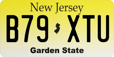 NJ license plate B79XTU