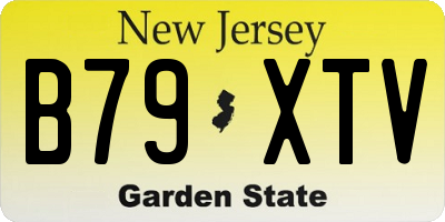NJ license plate B79XTV