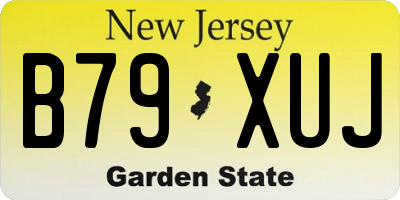 NJ license plate B79XUJ