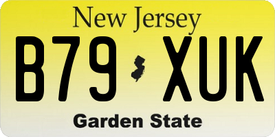 NJ license plate B79XUK