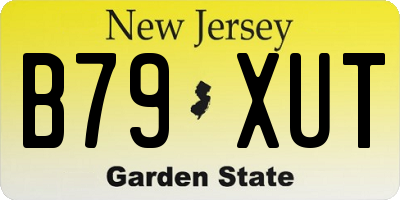 NJ license plate B79XUT