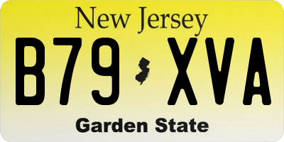 NJ license plate B79XVA
