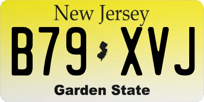 NJ license plate B79XVJ