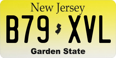 NJ license plate B79XVL