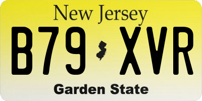 NJ license plate B79XVR