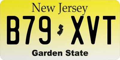 NJ license plate B79XVT