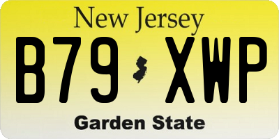 NJ license plate B79XWP