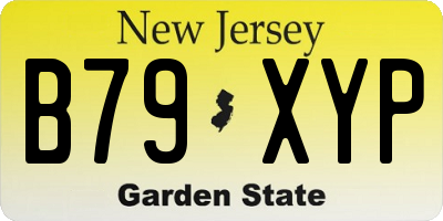 NJ license plate B79XYP