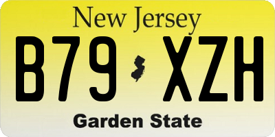 NJ license plate B79XZH