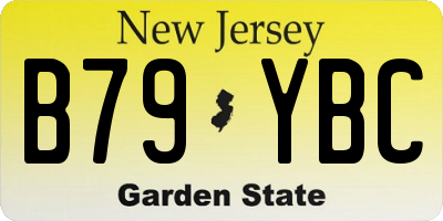 NJ license plate B79YBC