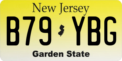 NJ license plate B79YBG