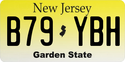 NJ license plate B79YBH