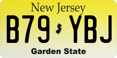 NJ license plate B79YBJ