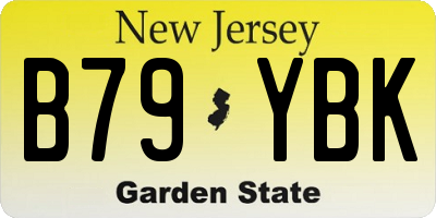 NJ license plate B79YBK