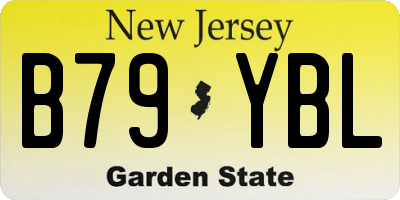 NJ license plate B79YBL