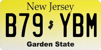 NJ license plate B79YBM