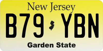 NJ license plate B79YBN
