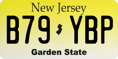 NJ license plate B79YBP