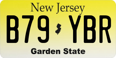 NJ license plate B79YBR