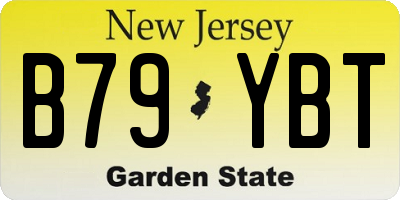 NJ license plate B79YBT