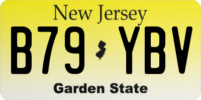 NJ license plate B79YBV