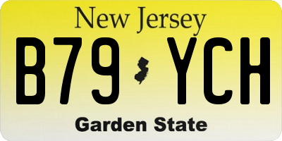 NJ license plate B79YCH