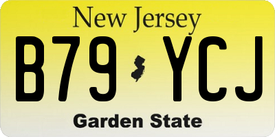 NJ license plate B79YCJ