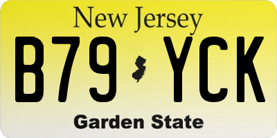 NJ license plate B79YCK