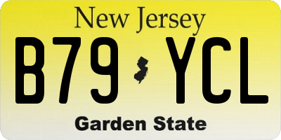NJ license plate B79YCL