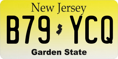 NJ license plate B79YCQ