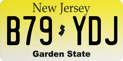 NJ license plate B79YDJ