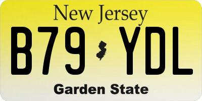 NJ license plate B79YDL