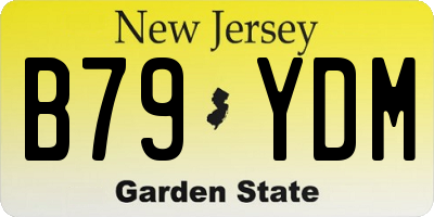 NJ license plate B79YDM