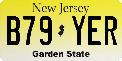 NJ license plate B79YER