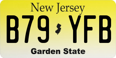 NJ license plate B79YFB