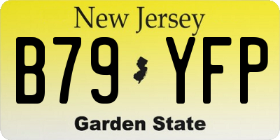 NJ license plate B79YFP