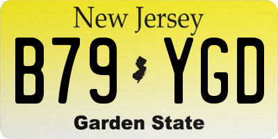 NJ license plate B79YGD