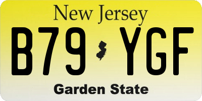 NJ license plate B79YGF
