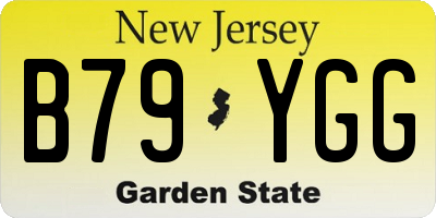 NJ license plate B79YGG