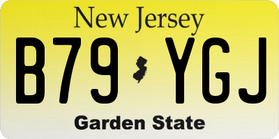 NJ license plate B79YGJ