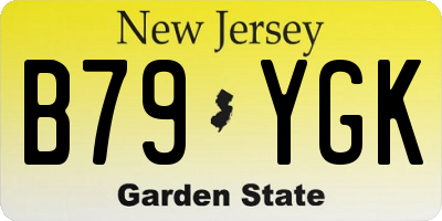 NJ license plate B79YGK