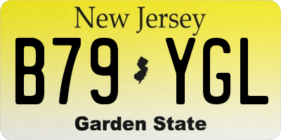 NJ license plate B79YGL