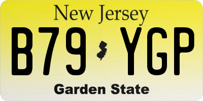NJ license plate B79YGP