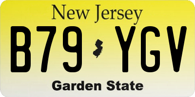 NJ license plate B79YGV