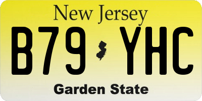NJ license plate B79YHC