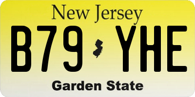 NJ license plate B79YHE