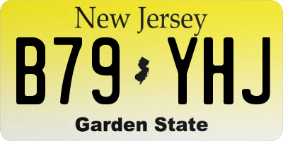 NJ license plate B79YHJ