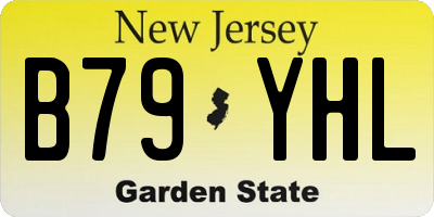 NJ license plate B79YHL