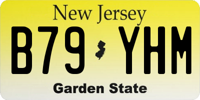 NJ license plate B79YHM